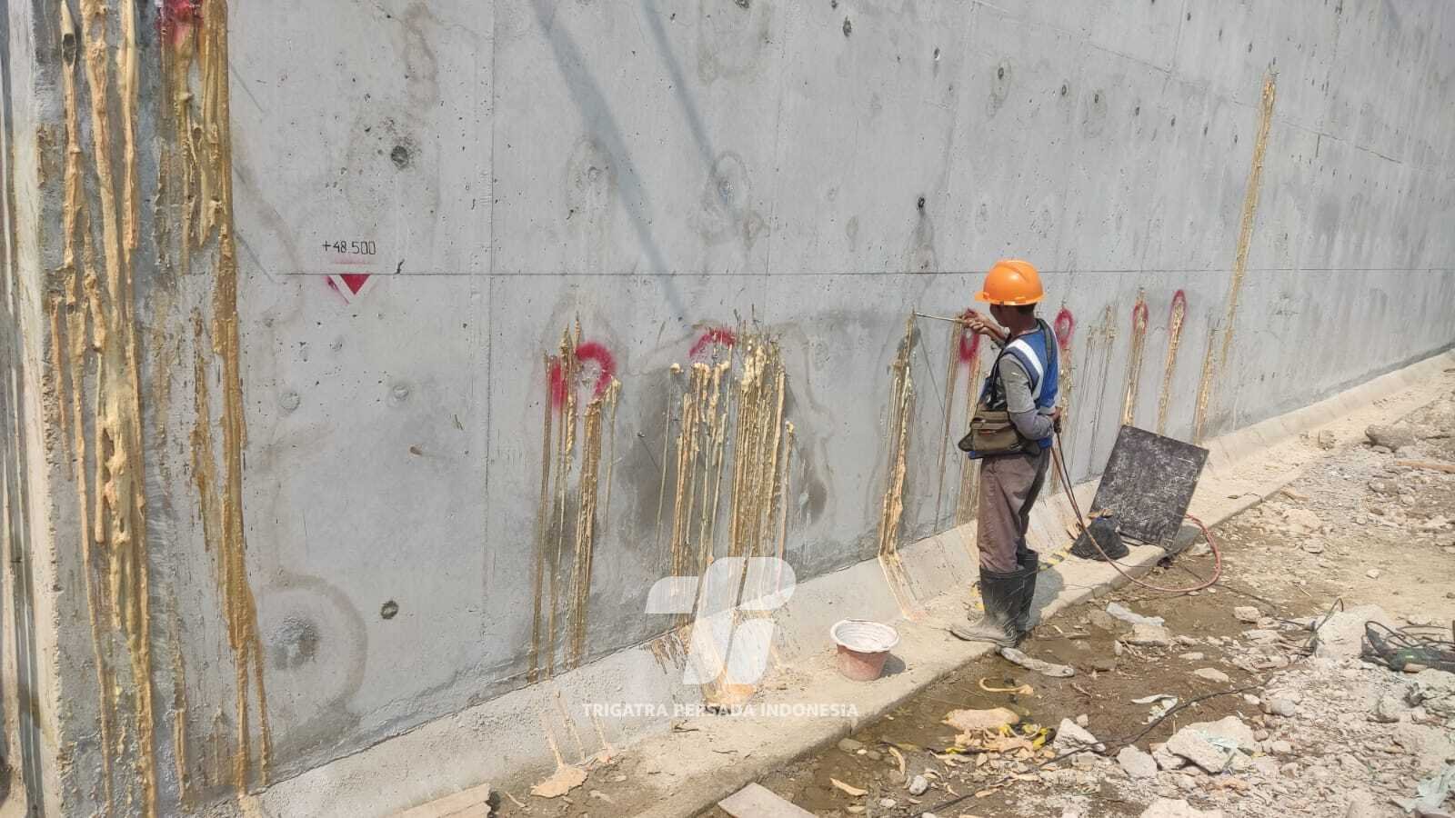 Construction chemical application documentation