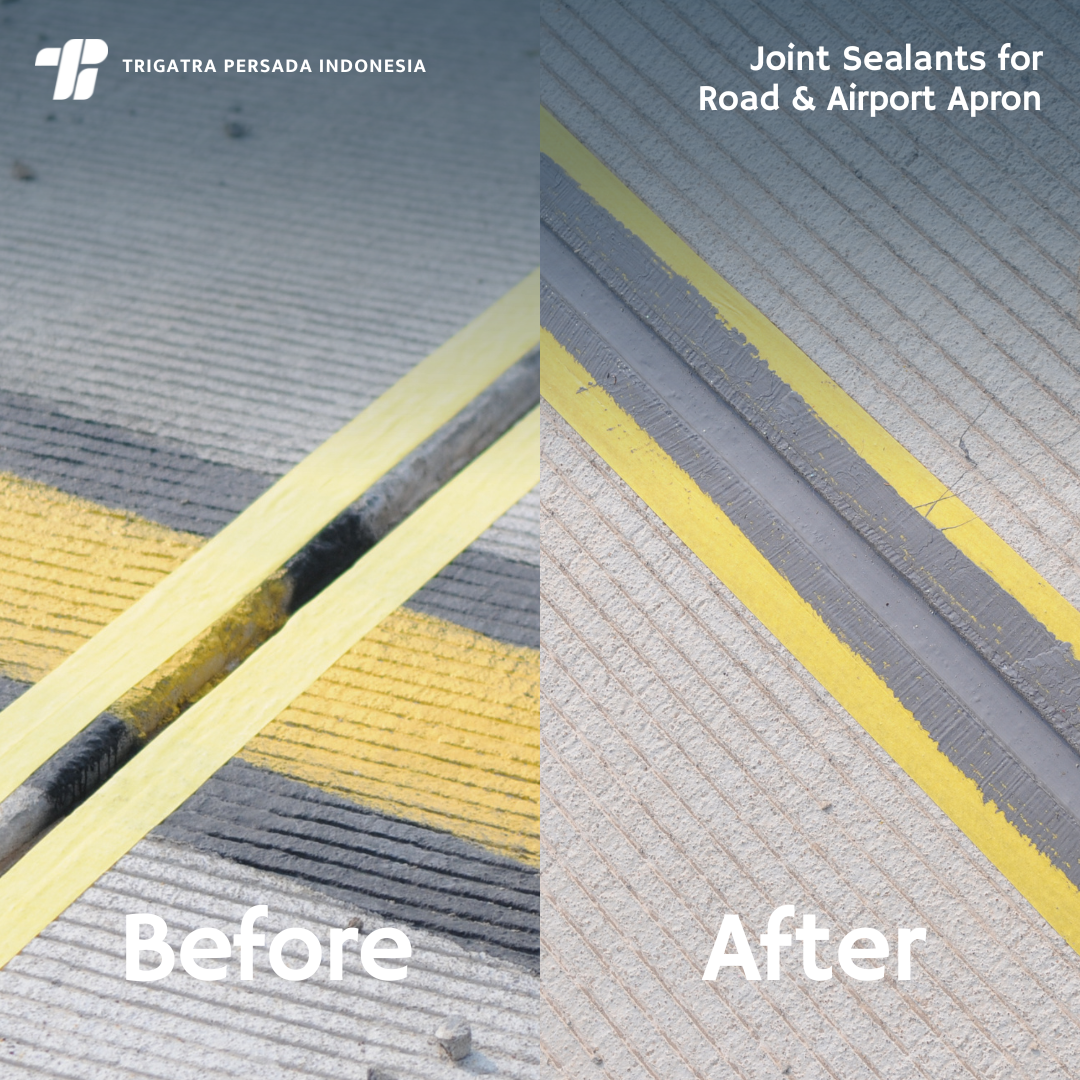 Airport apron joint sealant visual